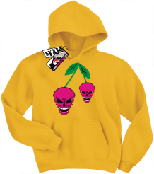 Wisienkowe czachy - bajerancka bluza dziecięca, kod: SZDZ00206S