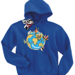 Mój mały świat dziecięca bluza z kapturem - blue