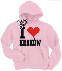 I love Kraków - oryginalna bluza dziecięca z nadrukiem, kod: SZDZ00114S