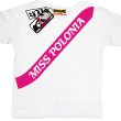 Miss polonia - koszulka dziecięca - biały