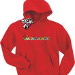 Przedszkolak pociąg dziecięca bluza z nadrukiem - czerwona