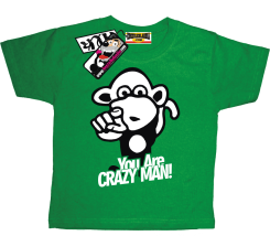 Małpka you are crazy man! - koszulka dziecięca, kod: SZDZ00001K