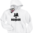 Ja tu rządzę zabawna bluza dziecięca - white