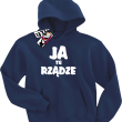 Ja tu rządzę zabawna bluza dziecięca - navy blue