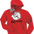 Hej! Koleżanko oryginalna dziecięca bluza - czerwony