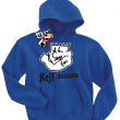Hej! Koleżanko oryginalna dziecięca bluza - niebieski