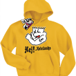 Hej! Koleżanko oryginalna dziecięca bluza - żółty