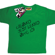 Ciężko jest lekko żyć humorystyczna koszulka dziecięca - zielony
