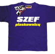 Szef piaskownicy zabawny tshirt dziecięcy - fioletowy