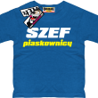 Szef piaskownicy zabawny tshirt dziecięcy - niebieski