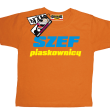 Szef piaskownicy zabawny tshirt dziecięcy - pomarańczowy