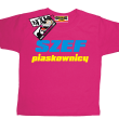 Szef piaskownicy zabawny tshirt dziecięcy - różowy