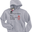 Nie zaczepiaj mnie bo powiem mamie świetna bluza dziecięca z nadrukiem - melanż