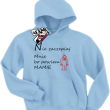 Nie zaczepiaj mnie bo powiem mamie świetna bluza dziecięca z nadrukiem - błękitny