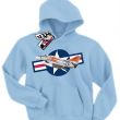 Air force one samolot wojskowy bluza z nadrukiem da syna - sky blue