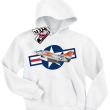 Air force one samolot wojskowy bluza z nadrukiem da syna - white