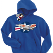 Air force one samolot wojskowy bluza z nadrukiem da syna - blue