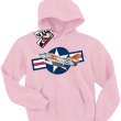 Air force one samolot wojskowy bluza z nadrukiem da syna - pink