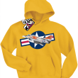 Air force one samolot wojskowy bluza z nadrukiem da syna - yellow