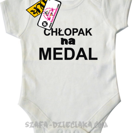 Chłopak na medal - super body dla syna - białe