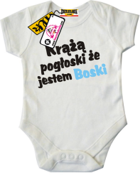 Krążą pogłoski, że jestem boski - odlotowe body dziecięce, kod: SZDZ00154B