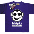 Małpka chce się bawic zabawna koszulka dla dziecka - purple