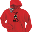 Wziąć Cię na byka? super bluza dziecięca - czerwony