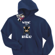 Wziąć Cię na byka? super bluza dziecięca - granatowy