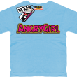 Angrygirl super koszulka dla dziewczynki - sky blue