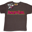 Angrygirl super koszulka dla dziewczynki - brown