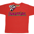 Angrygirl super koszulka dla dziewczynki - red