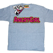 Angrygirl super koszulka dla dziewczynki - ash