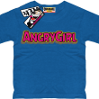Angrygirl super koszulka dla dziewczynki - blue