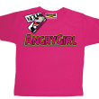Angrygirl super koszulka dla dziewczynki - pink
