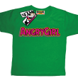 Angrygirl super koszulka dla dziewczynki - green