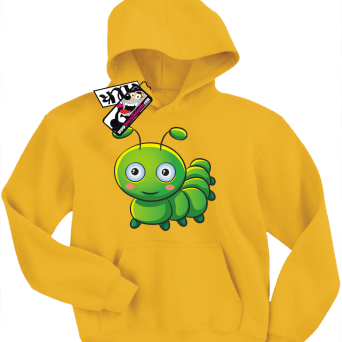 Stonoga zielona - super dziecięca bluza, kod: SZDZ00201S